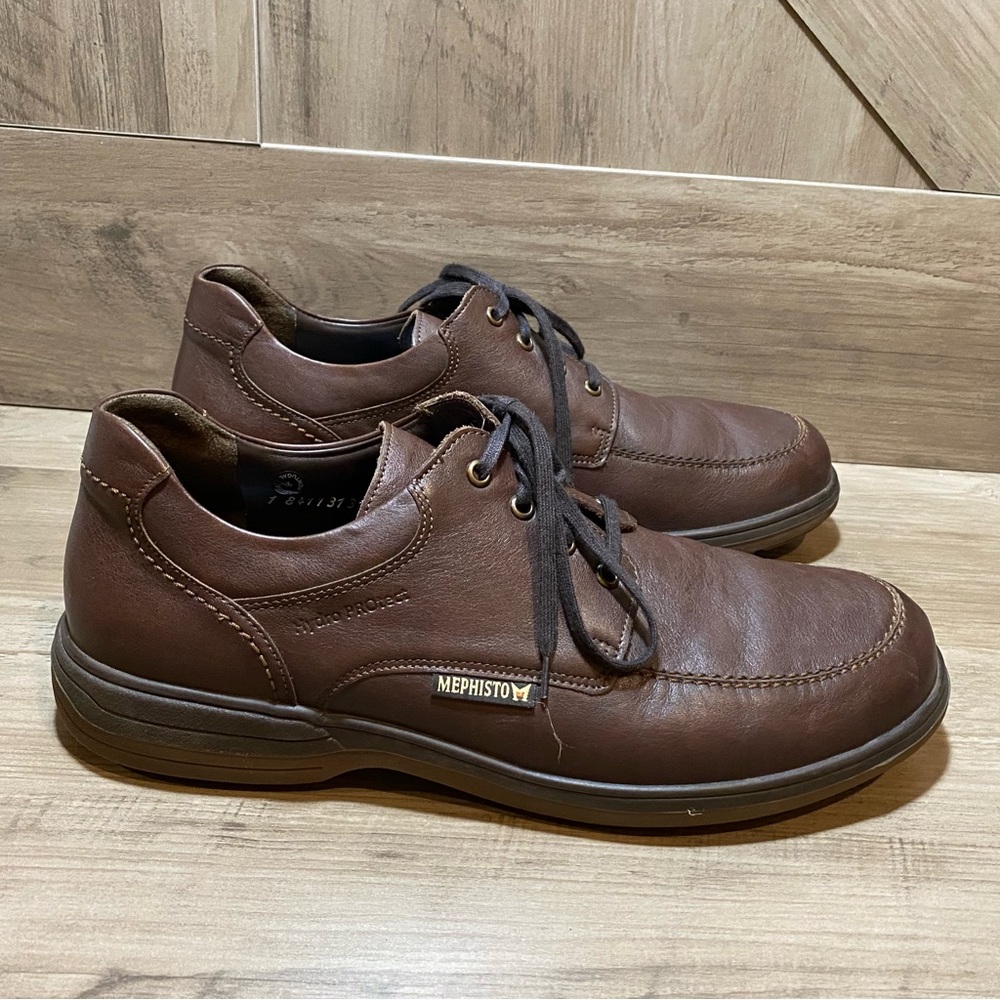 Mephisto Douk Hydroprotect Moc Toe Derby Leather Men's Shoe Sz 11.5 Ecco Insoles - Picture 2 of 13